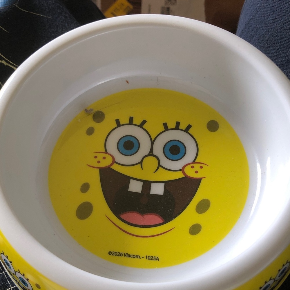 SpongeBob SquarePants Yellow cat bowl